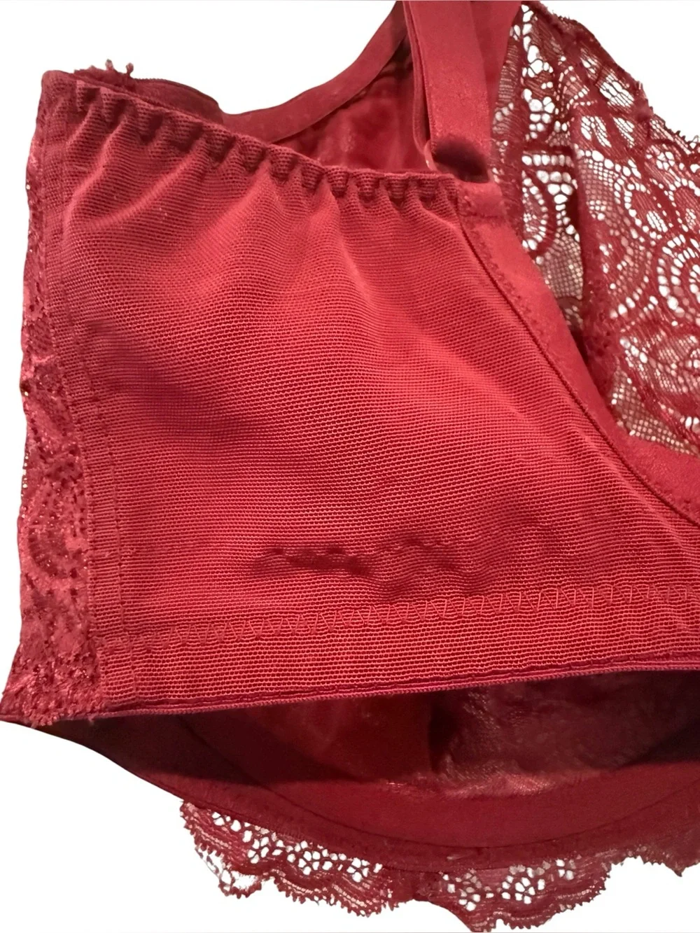 Panache Superbra 34DDD Red Lace Underwire Full Coverage Bra Support - Picture 7 of 7
